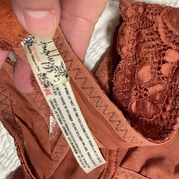 FREE PEOPLE burnt orange bralette - Picture 3 of 3